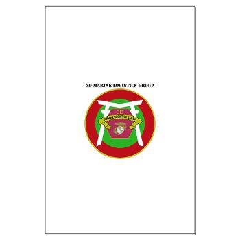 3MLG - M01 - 02 - 3rd Marine Logistics Group with Text - Large Poster